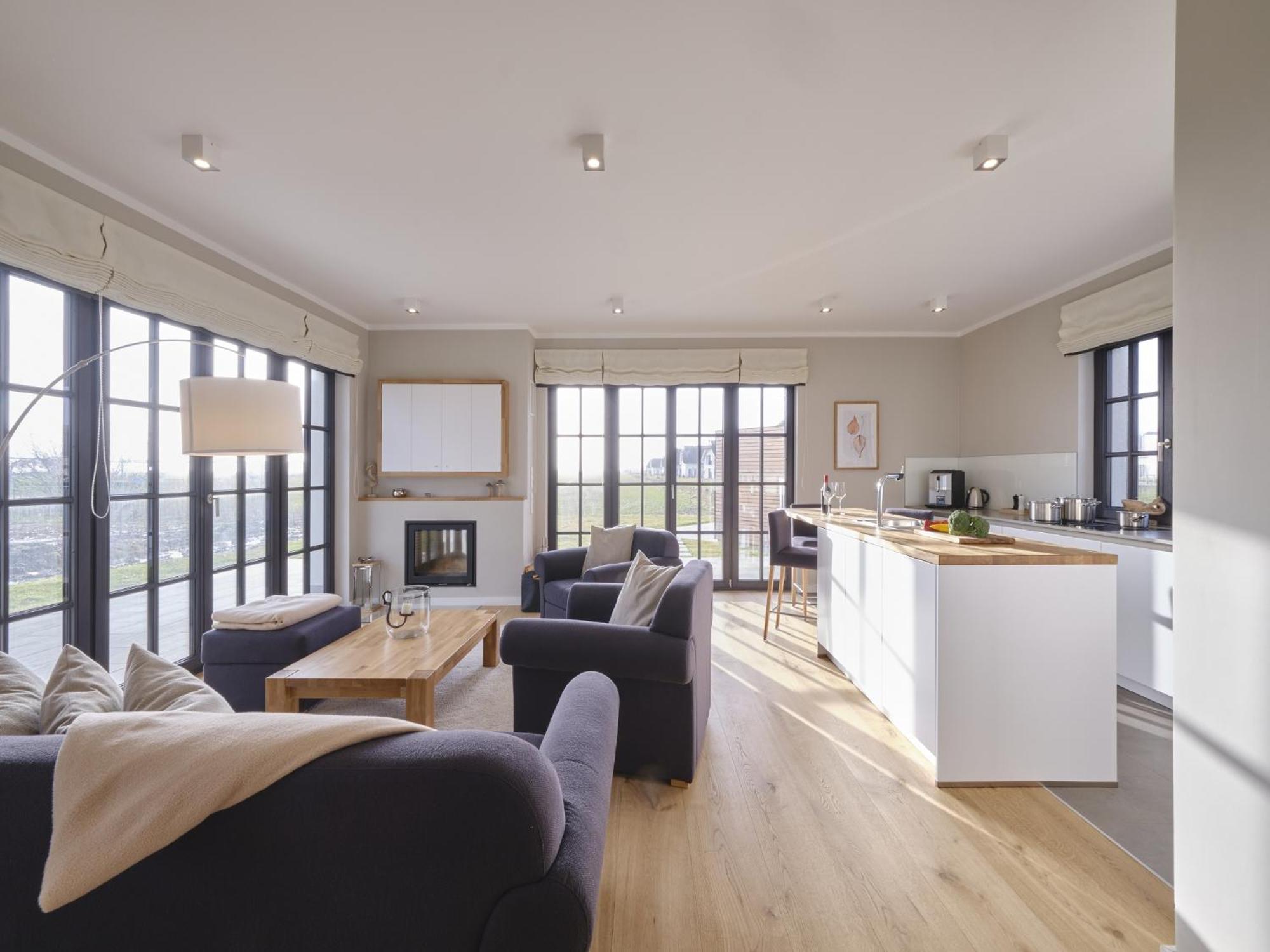 Reetland Am Meer - Luxusplus Reetdachvilla Mit 4 Schlafzimmern, Aussensauna, Loungebereich Und Kamin G07 درانسكي المظهر الخارجي الصورة