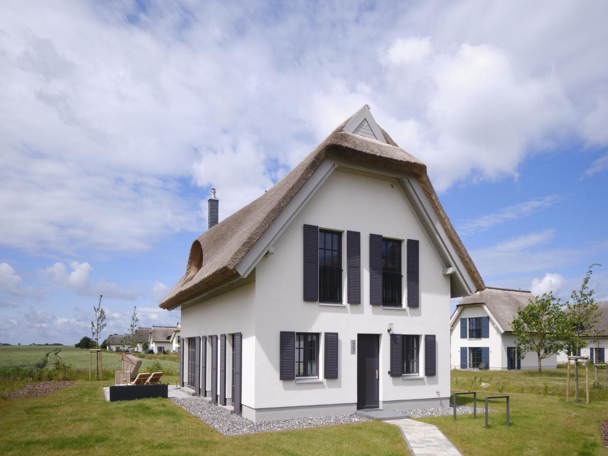 Reetland Am Meer - Luxusplus Reetdachvilla Mit 4 Schlafzimmern, Aussensauna, Loungebereich Und Kamin G07 درانسكي المظهر الخارجي الصورة